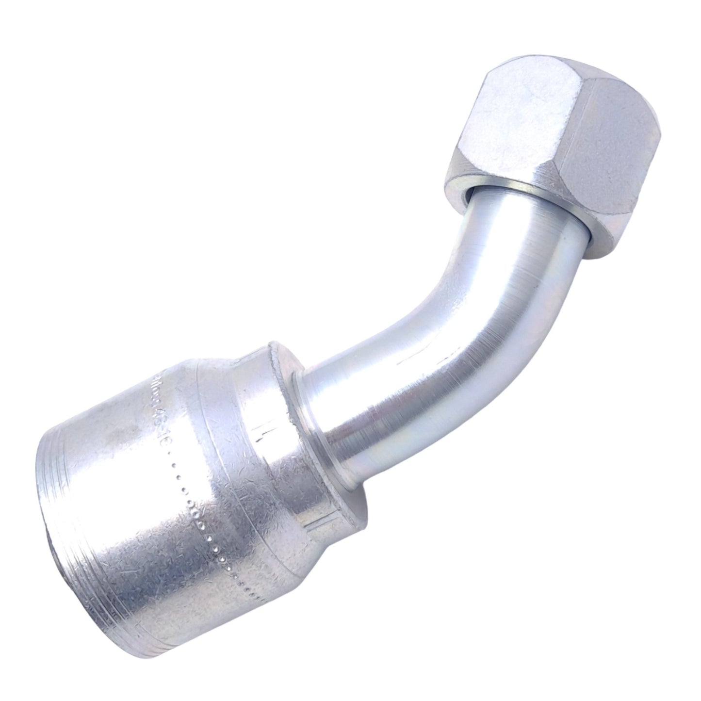 New Danfoss 4SA16FJA16 Crimp Hose Fitting, 45° Elbow, 1in JIC 37° Swivel, -16 Hose