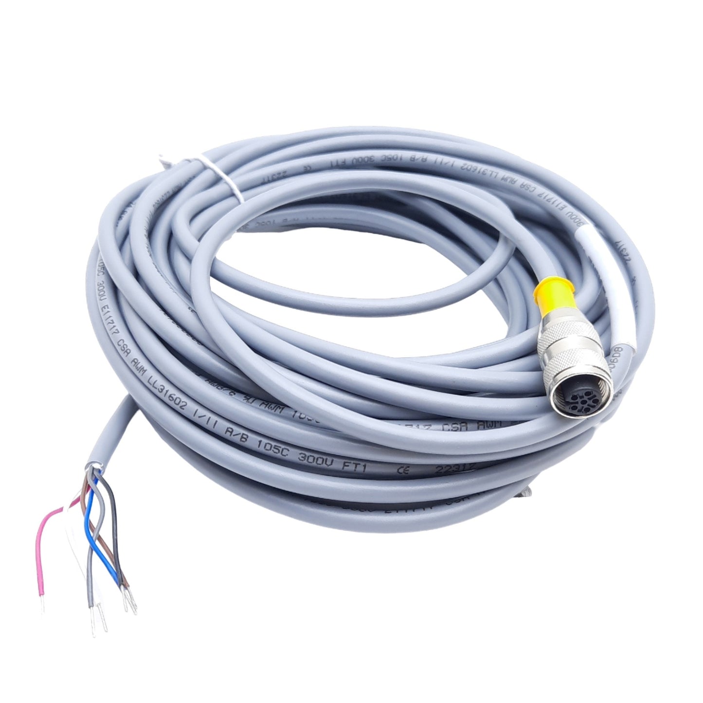 New Turck RK 4.6T-10 Actuator & Sensor Cable, M12 6-Pin Female to Leads, 10m, 75V/4A