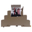 Used Lot of 4 Omron G2R-1-S(S) Relays, SPDT, 120VAC Coil, 10A 250VAC/30VDC w/Sockets
