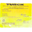 New Turck WKC 4.4T-6-RSC 4.4T Cordset, M12 4-Pin M/F, 6 Meters, 250VAC/DC 4A
