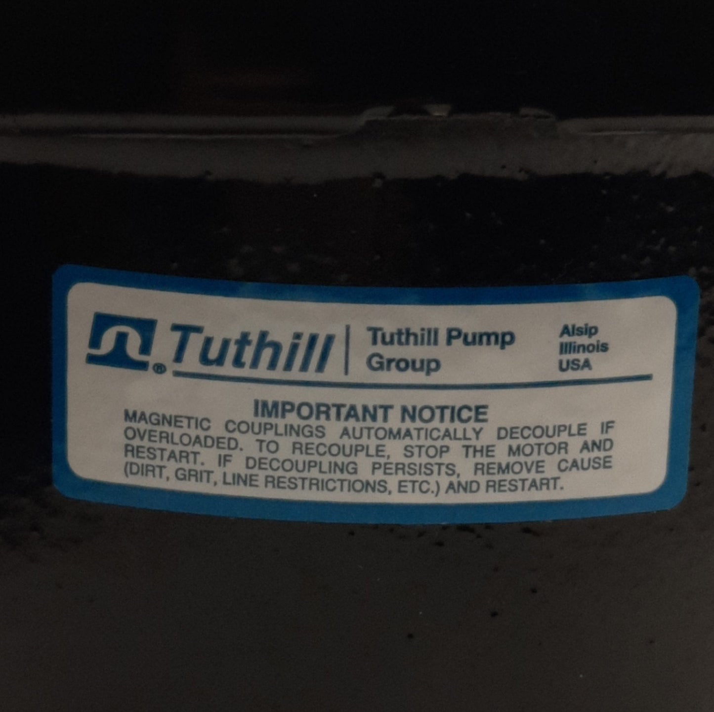 Used Tuthill W-Series Pump Head Flange, For TWS8.0 Pump, ø6.50in x 4.11in Length
