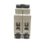 Used ABB S202U-K4A Circuit Breaker, 2 Pole, 4A, 240VAC Max, K Curve, DIN Rail