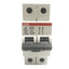 Used ABB S202U-K4A Circuit Breaker, 2 Pole, 4A, 240VAC Max, K Curve, DIN Rail