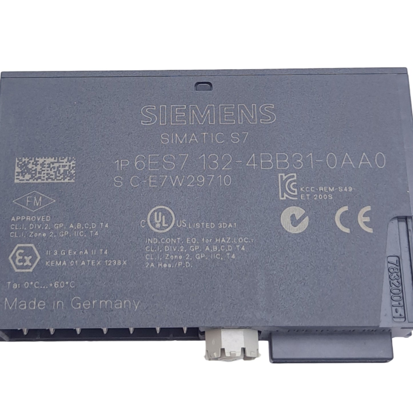 New Siemens 6ES7132-4BB31-0AA0 SIMATIC S7 I/O Module, 5-10mA In, 0.5-7mA Out, PNP
