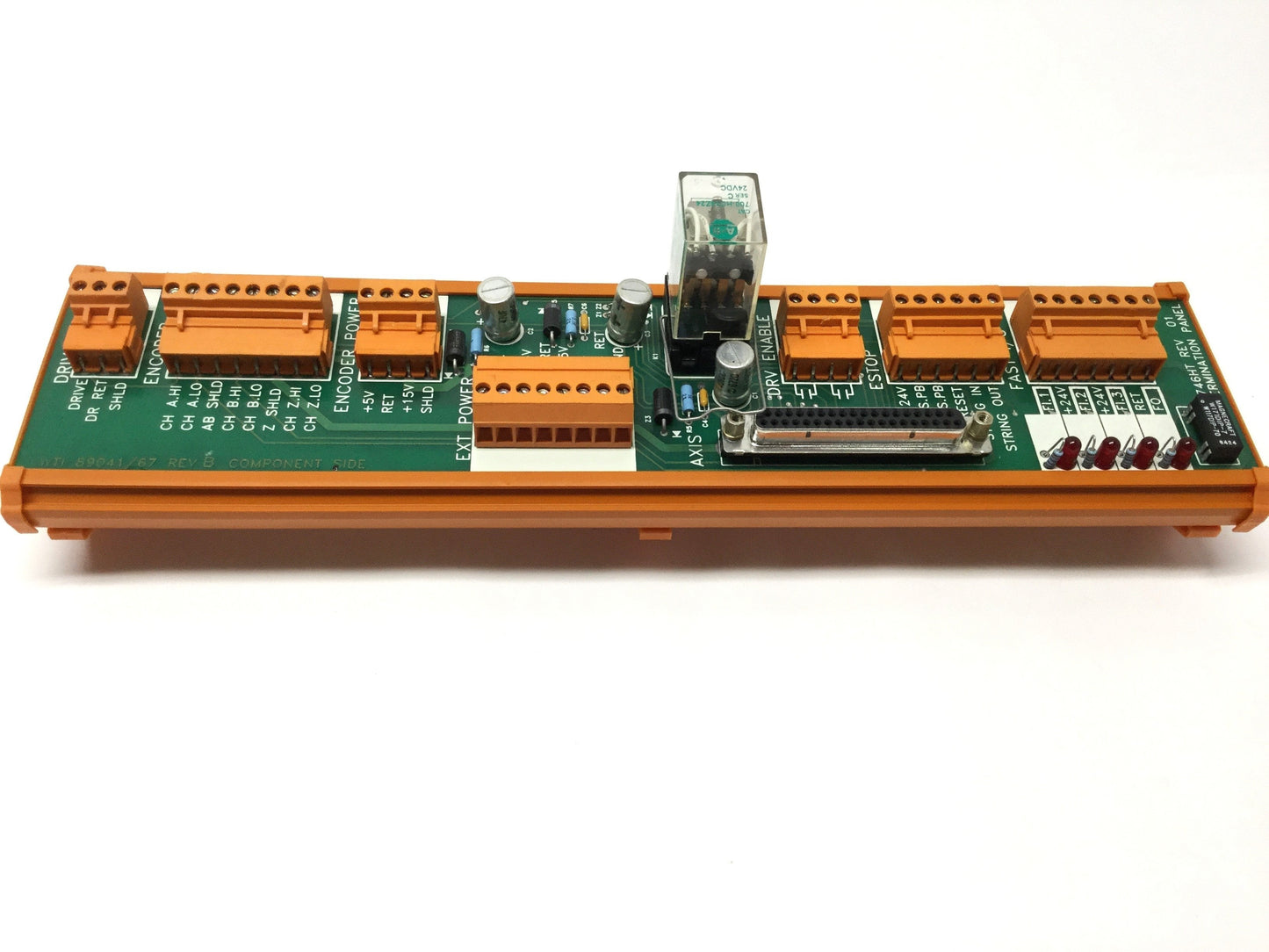 Used Allen Bradley 1746HT SLC 500 Servo Control Termination Panel Board, Single-Axis