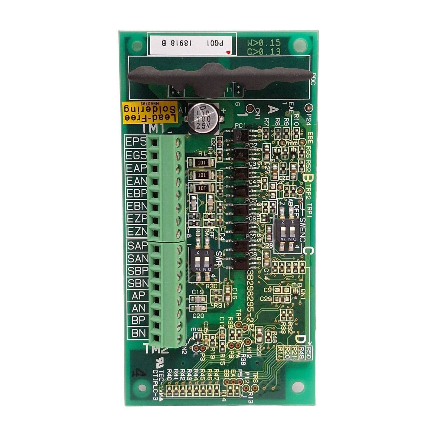 Used Omron 3G3AX-PG01 Encoder Feedback Board For 3G3RX Series Inverters, 1024PPR