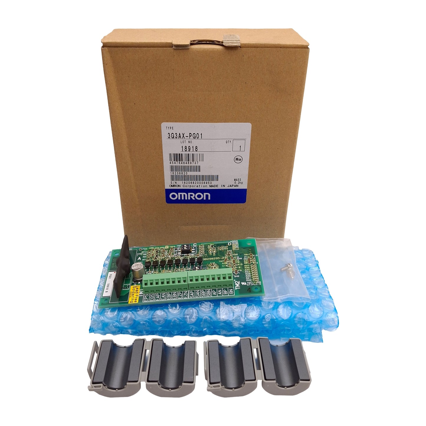 Used Omron 3G3AX-PG01 Encoder Feedback Board For 3G3RX Series Inverters, 1024PPR