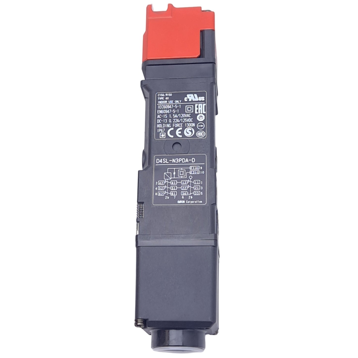 New Omron D4SL-N3PDA-D Guard Locking Switch, 1/2 NPT, 2NC/1NO + 3NC, 24V, 1300N Max