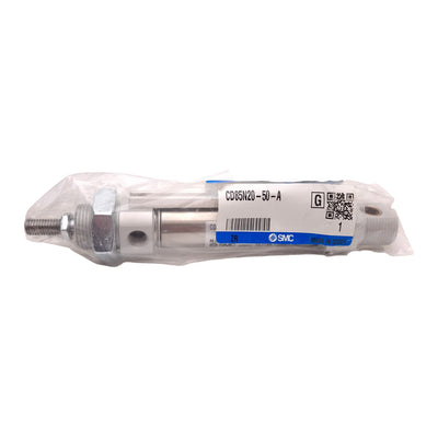 New SMC CD85N20-50-A ISO Pneumatic Cylinder, ø20mm Bore, 50mm Stroke, 1.0MPa, G1/8
