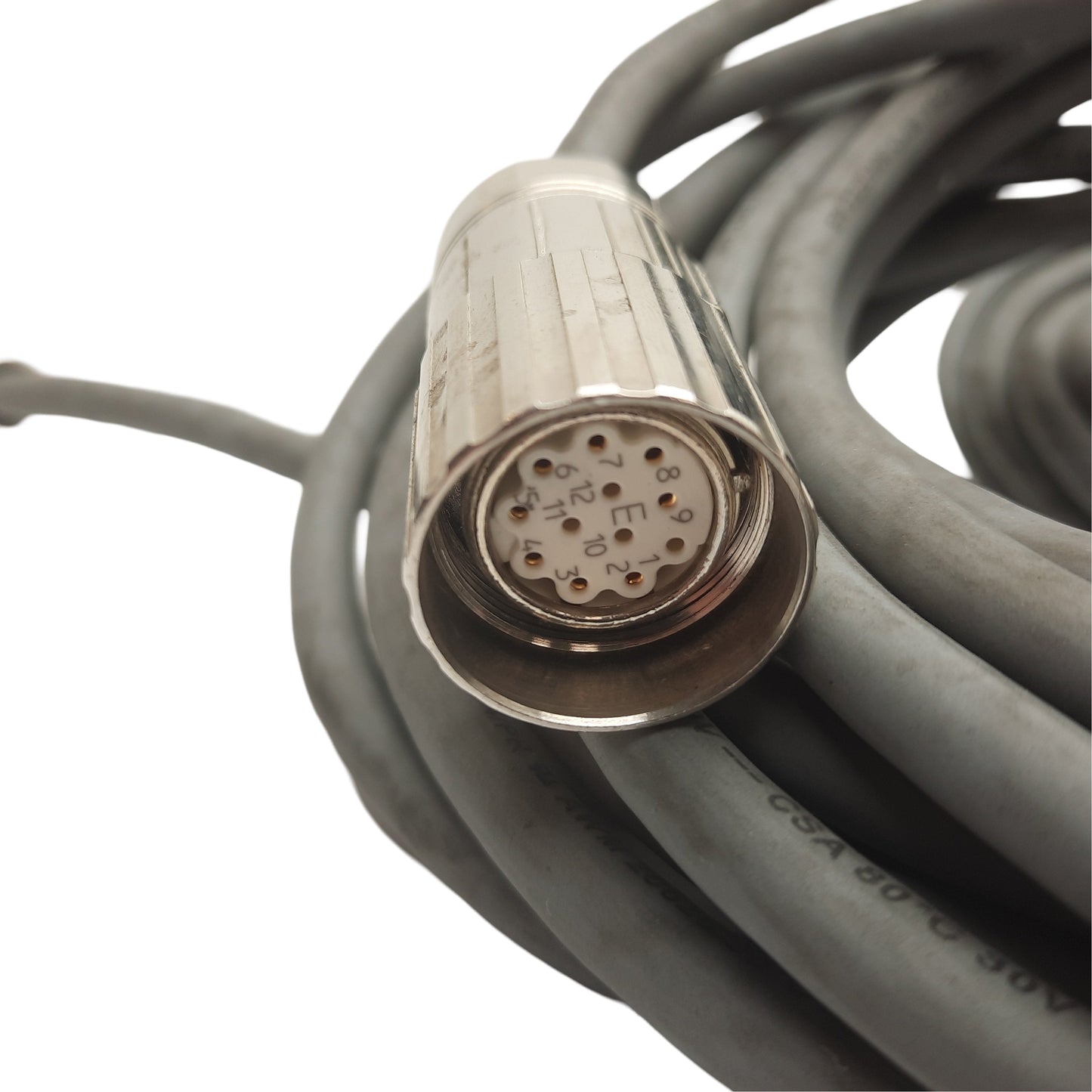 Used Kollmorgen CF-RA2574N-10-0 Resolver Feedback Cable for AKM Motor to AKD Drive