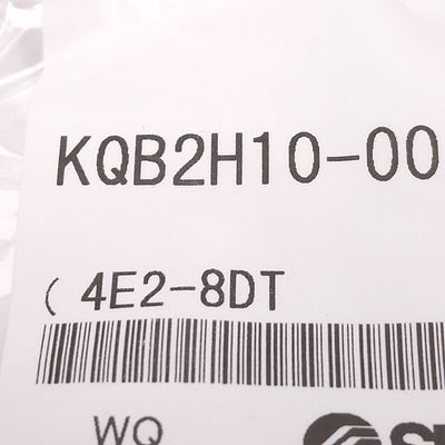 New Lot of 5 SMC KQB2H10-00 Pneumatic Fittings, ø10mm One-Touch, -100kPa to 1.0MPa