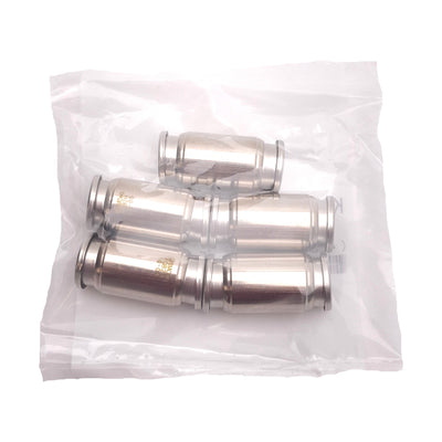 New Lot of 5 SMC KQB2H10-00 Pneumatic Fittings, ø10mm One-Touch, -100kPa to 1.0MPa