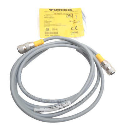 New Turck RK4.4T-2.6-RS 4.4T Extension Cable M12 4-Pin F to M12 4-Pin F, 250V 4A