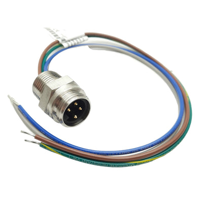 New Turck P-RSFFV 40D EX-0.3/14.5/NPT Cordset 7/8" 4-P MiniFast Male/Leads, 600V 9A