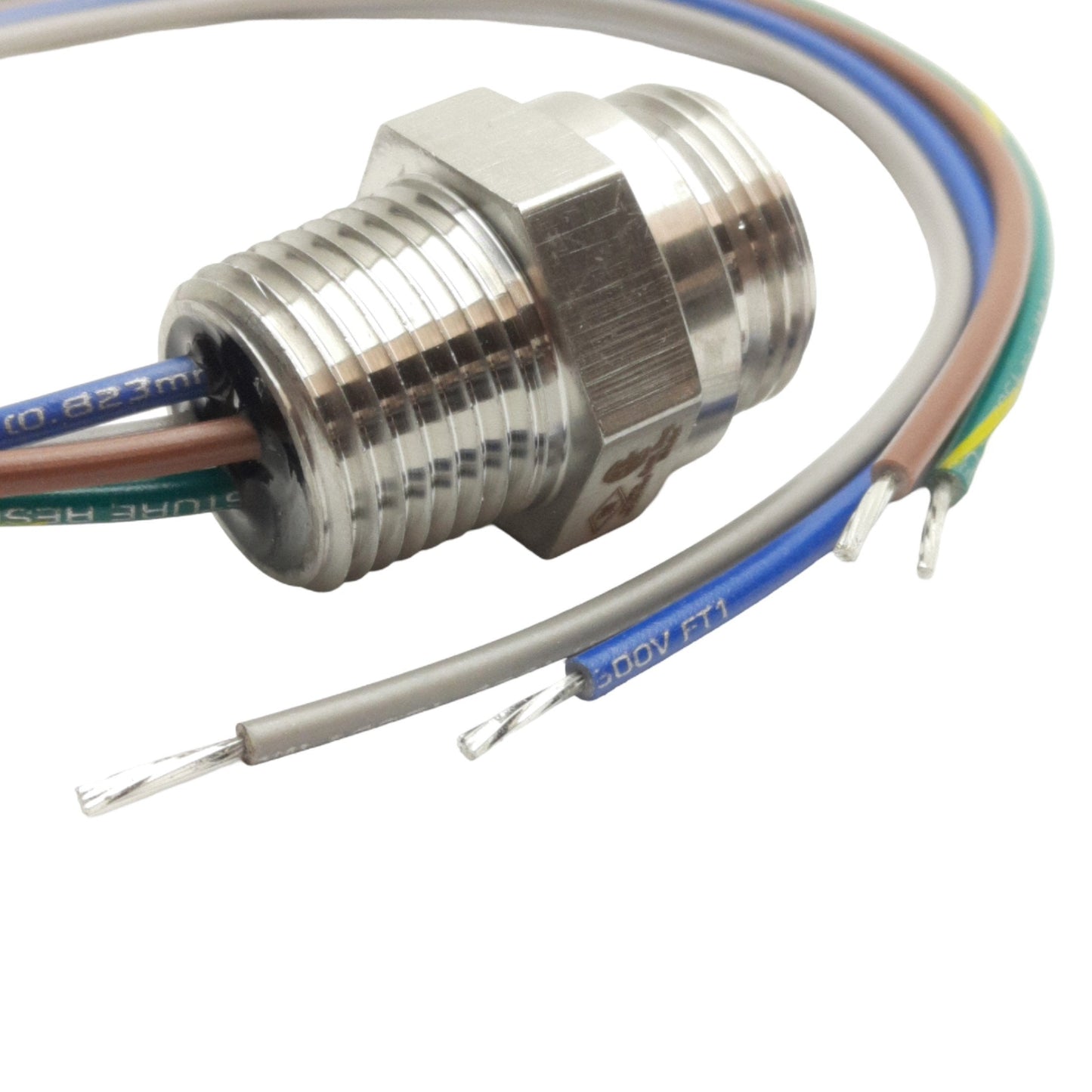 New Turck P-RSFFV 40D EX-0.3/14.5/NPT Cordset 7/8" 4-P MiniFast Male/Leads, 600V 9A