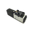 Used SMC NVFS2100-3FZ Pneumatic Solenoid Valve, 5-Port 2-Position, 120VAC Coil