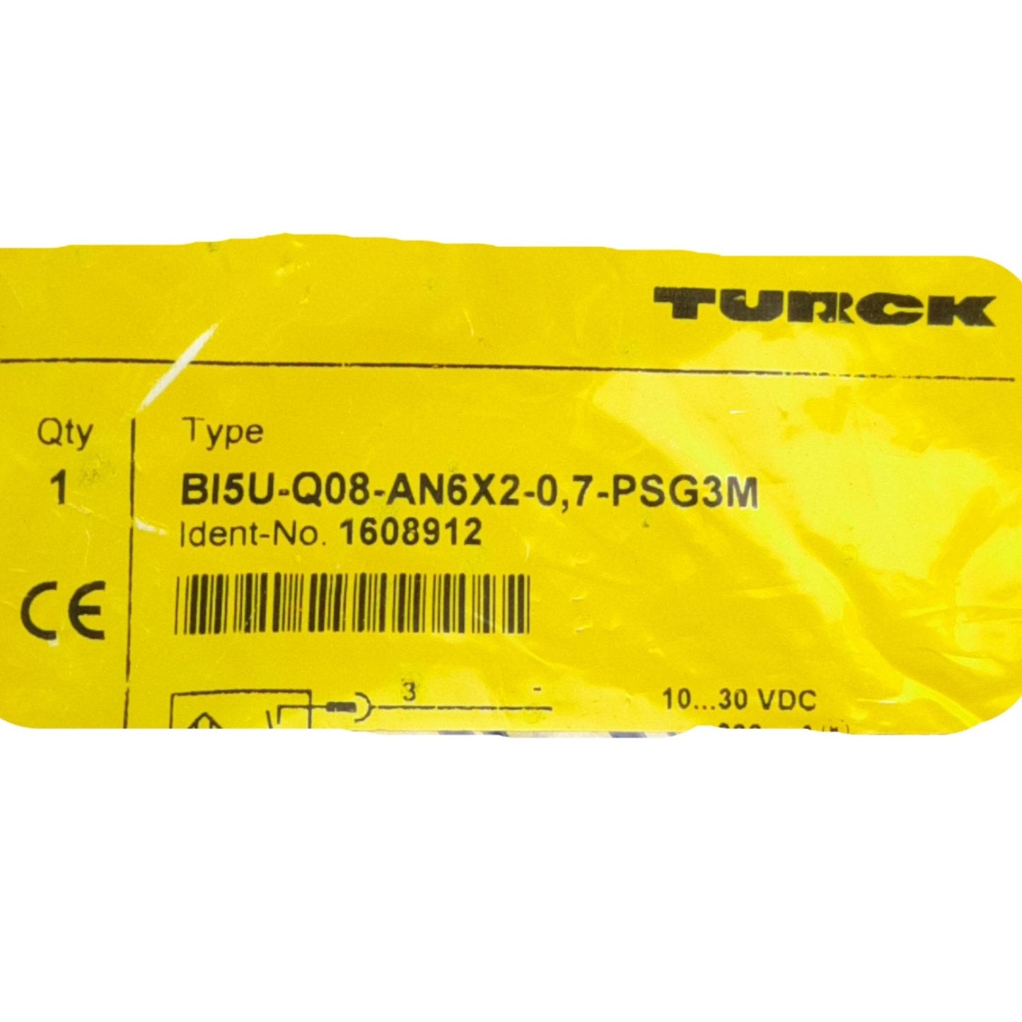 New Turck BI5U-Q08-AN6X2-0,7-PSG3M Inductive Sensor M8 3-P Male to Sensor, 10-30VDC