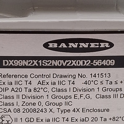 New – Open box Banner DX99N2X1S2N0V2X0D2 Sure Cross DX99 FlexPower Node 2.4GHz *No Antenna*