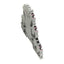 New Lot of 5 Wago 2002-3208 TopJob S Triple Deck Terminal Block, 500V 28A, DIN Mount