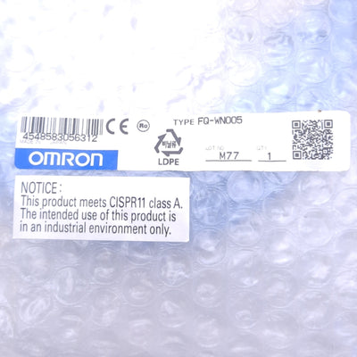 New Omron FQ-WN005 Ethernet Cable for FQ-M Vision Sensor, M12 4-Pin to RJ45, 5m