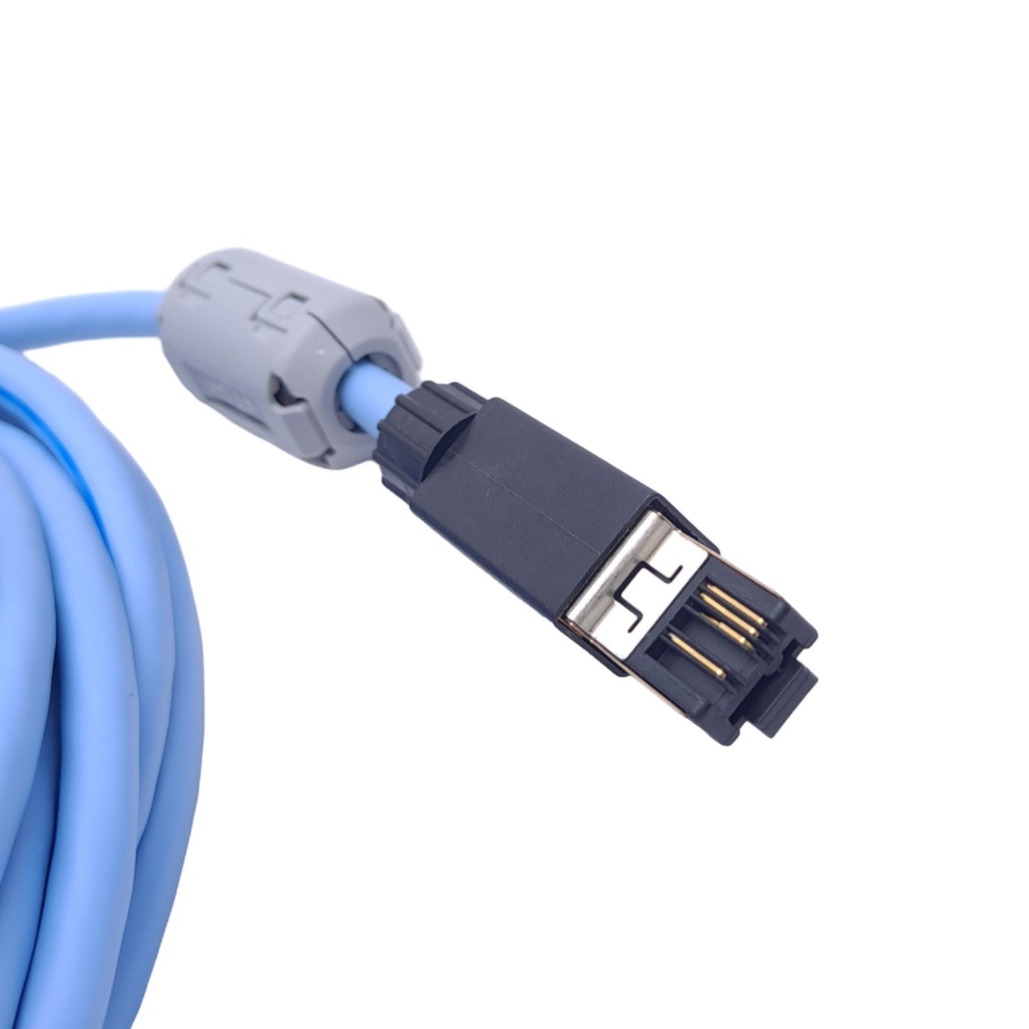 New Omron FQ-WN005 Ethernet Cable for FQ-M Vision Sensor, M12 4-Pin to RJ45, 5m