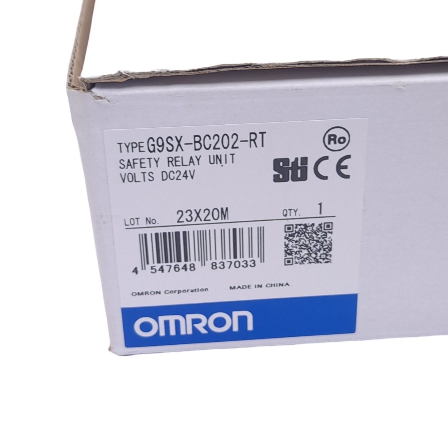 New Omron G9SX-BC202-RT PLC Safety Module, 20.4-26.4VDC In, 0.1-1A Out, PNP, 3W Max