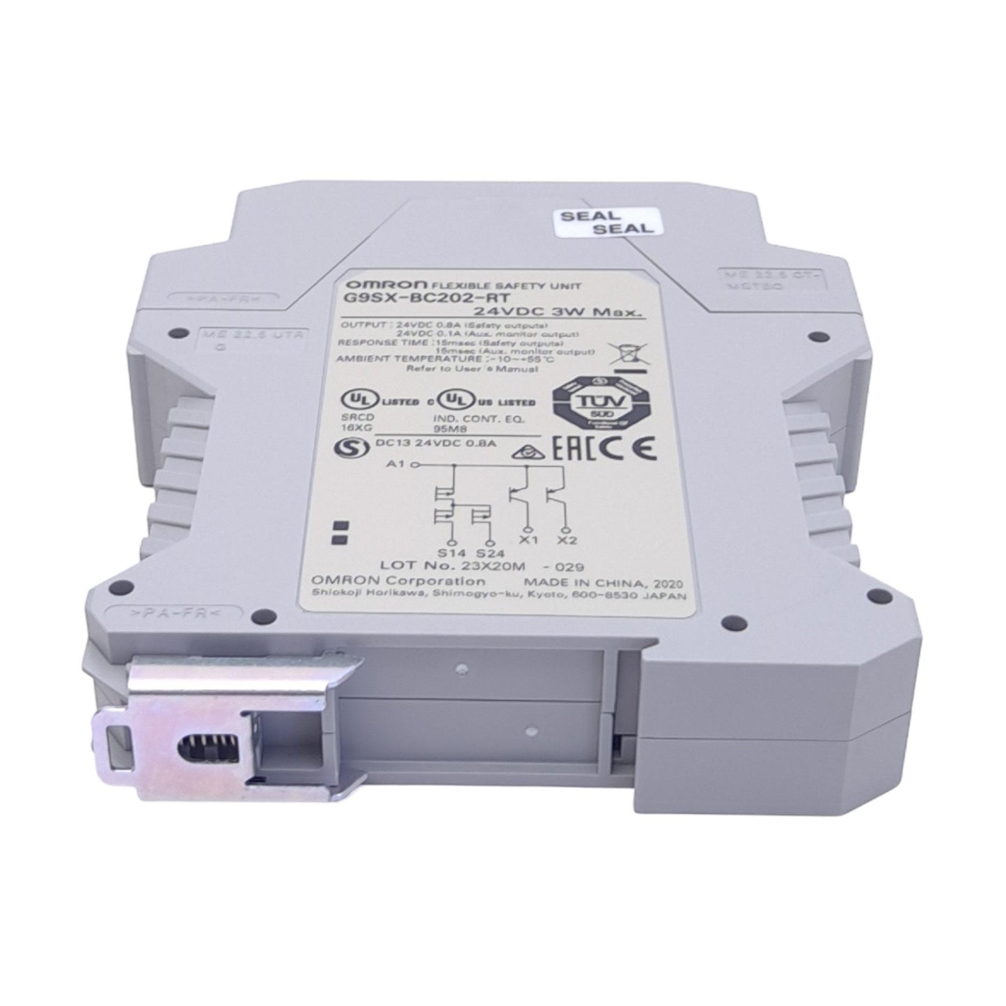 New Omron G9SX-BC202-RT PLC Safety Module, 20.4-26.4VDC In, 0.1-1A Out, PNP, 3W Max