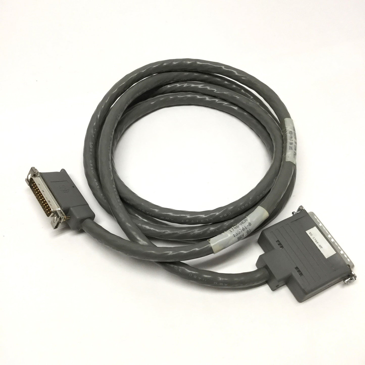 Used Allen Bradley 1746-HCA SLC 500 Servo Control HS to HT Termination Panel Cable 7'