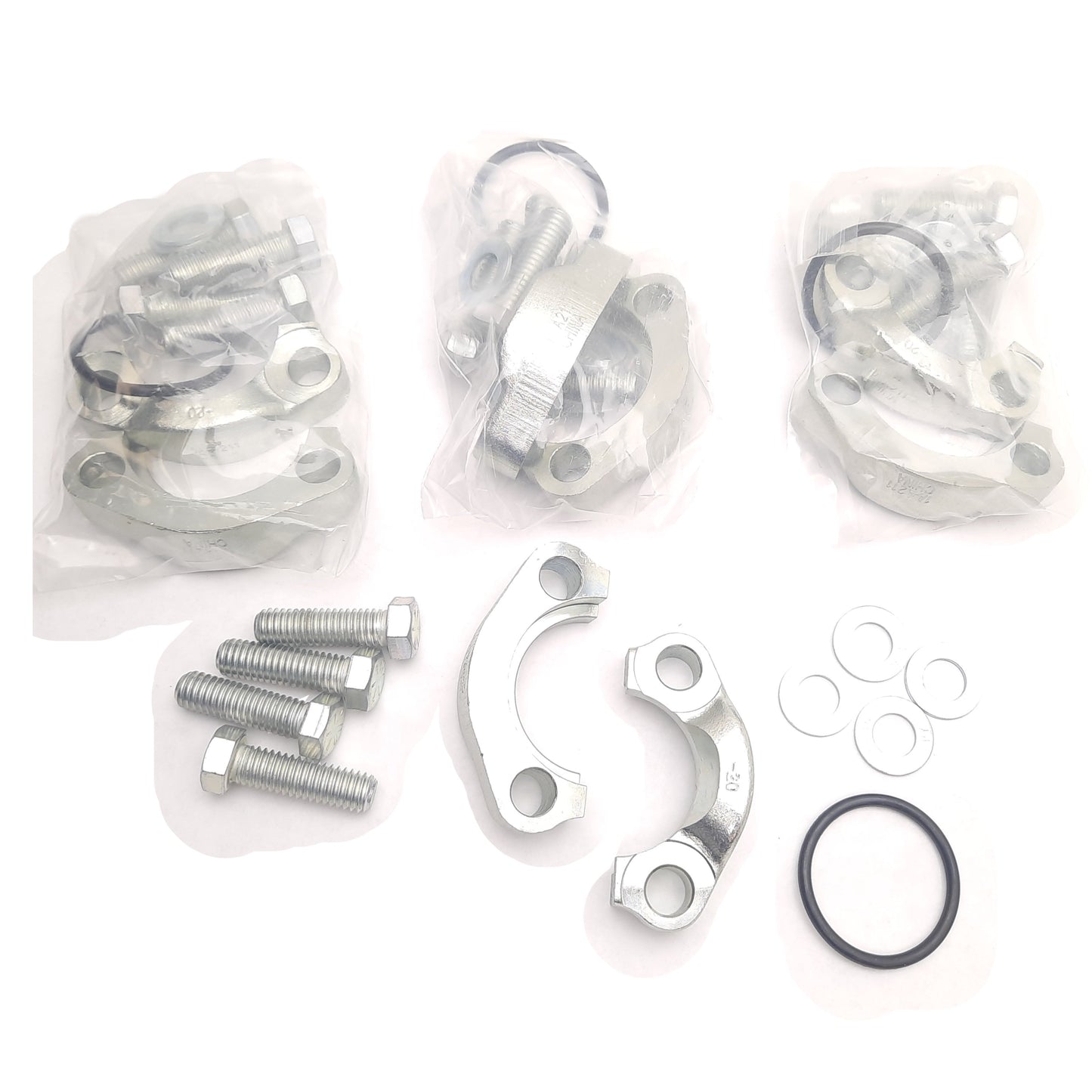 New Lot of 4 Anchor Fluid Power 20SFO Split Flange Kit, ø1.25" Code 61, 3.12" Long