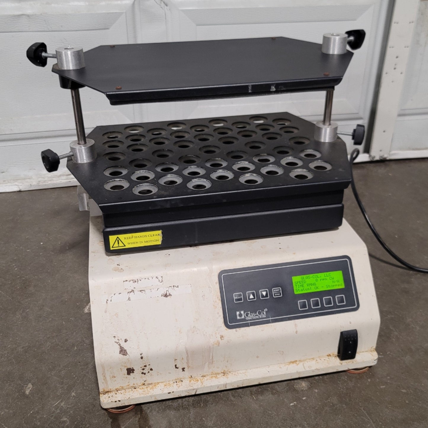 Used Glas-Col 099A-DPM12 Digital Pulse Vortex Mixer Base 100-1500RPM, 120VAC, 52 Vial