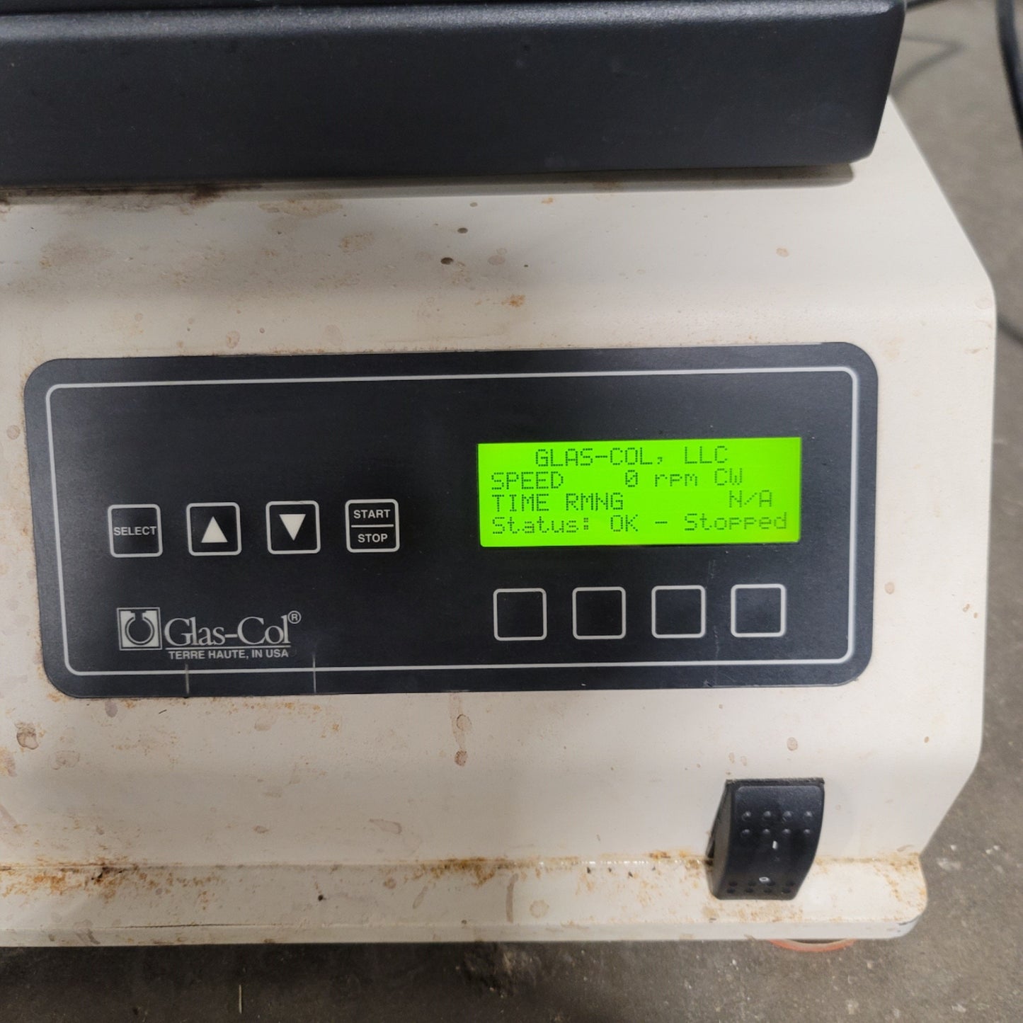 Used Glas-Col 099A-DPM12 Digital Pulse Vortex Mixer Base 100-1500RPM, 120VAC, 52 Vial
