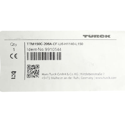 New Turck 9910544 Temperature Sensor M12 4-P Male, ø6mm x 150mm Probe, Output 4-20mA