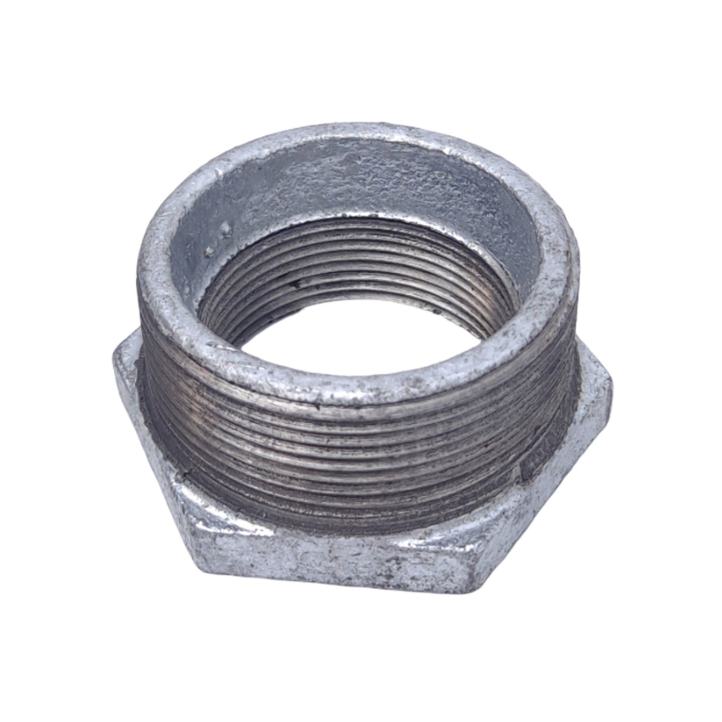 New Lot of 10 Midland 64531 Malleable Iron Hex Bushings, 2 to 1.5in NPT, 150 PSI Max