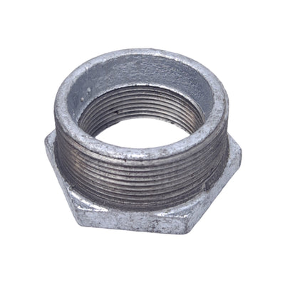 New Lot of 10 Midland 64531 Malleable Iron Hex Bushings, 2 to 1.5in NPT, 150 PSI Max