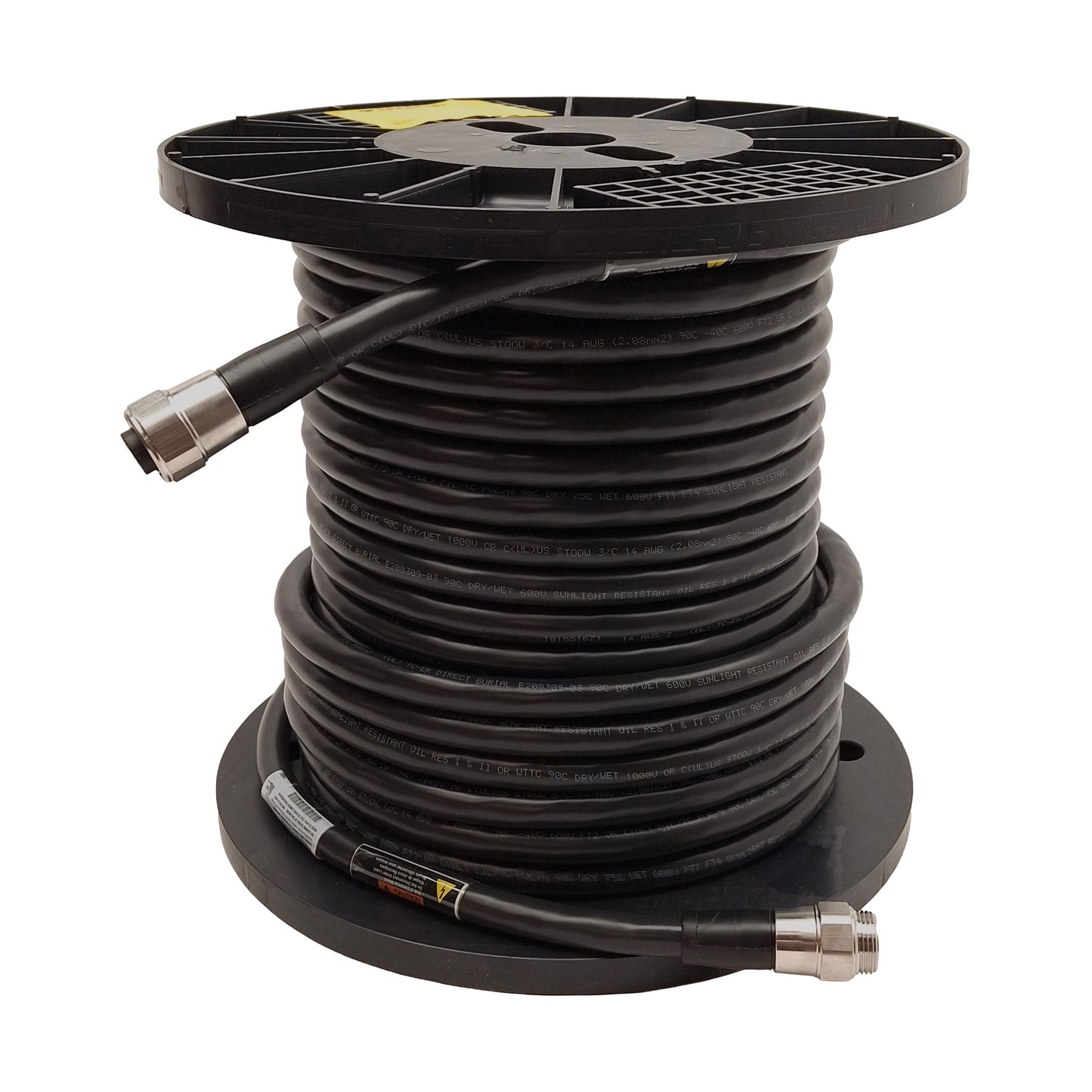 New Turck P-PWR-RSV RKV 34-1671-30.5M Cordset, 600V 21A, 7/8" 3-Pin Powerfast, 30.5m