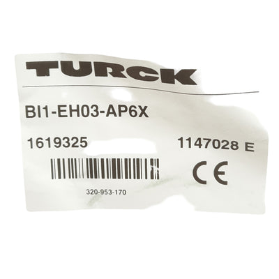 New Turck BI1-EH03-AP6X Inductive Sensor Range 1mm NO PNP, ø3mm Smooth Barrel, 24VDC