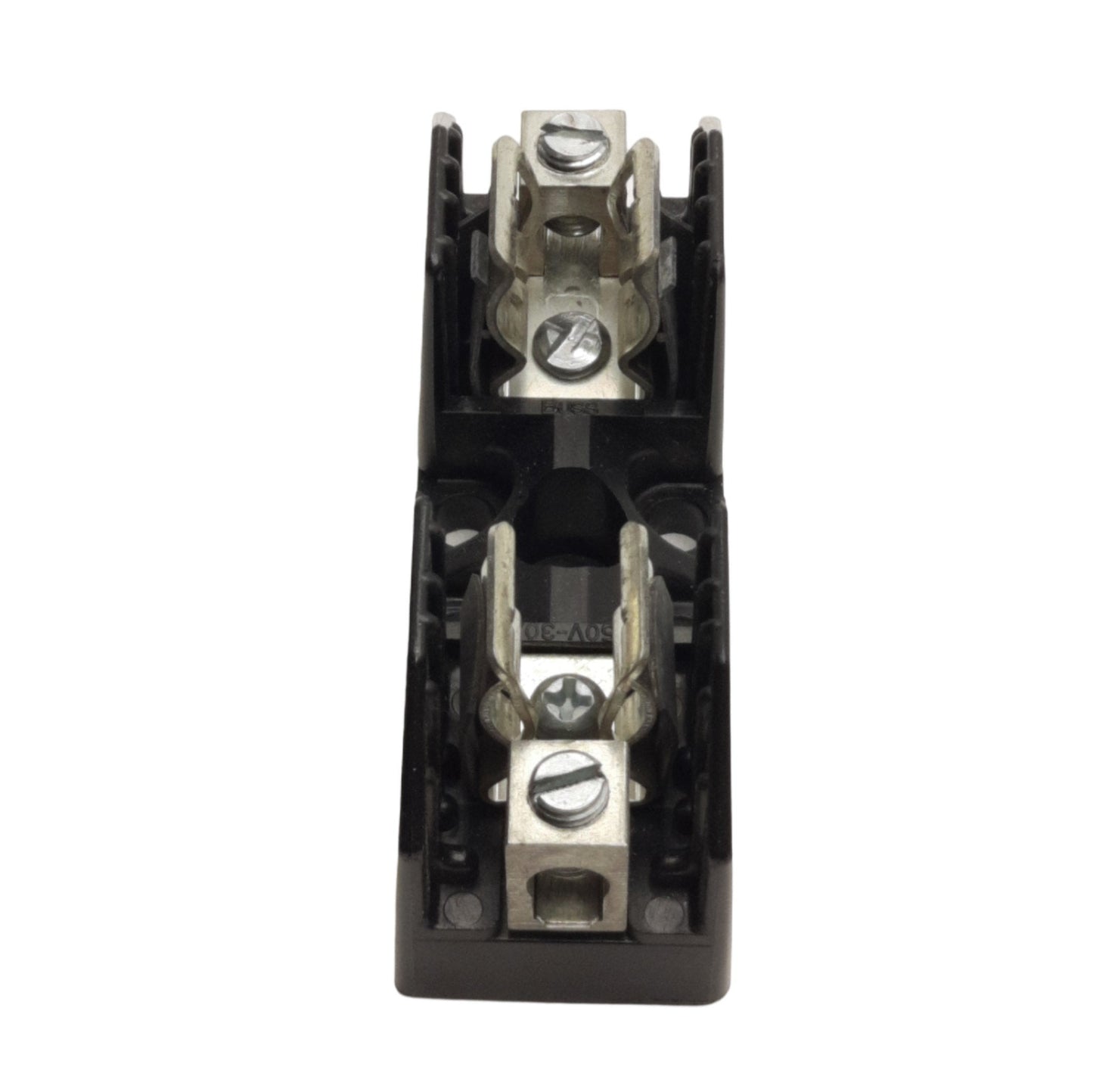 Used Lot of 2 Eaton/Buss R25030-1CR Fuse Blocks, 1-Pole, 250V 30A, For Class R Fuses