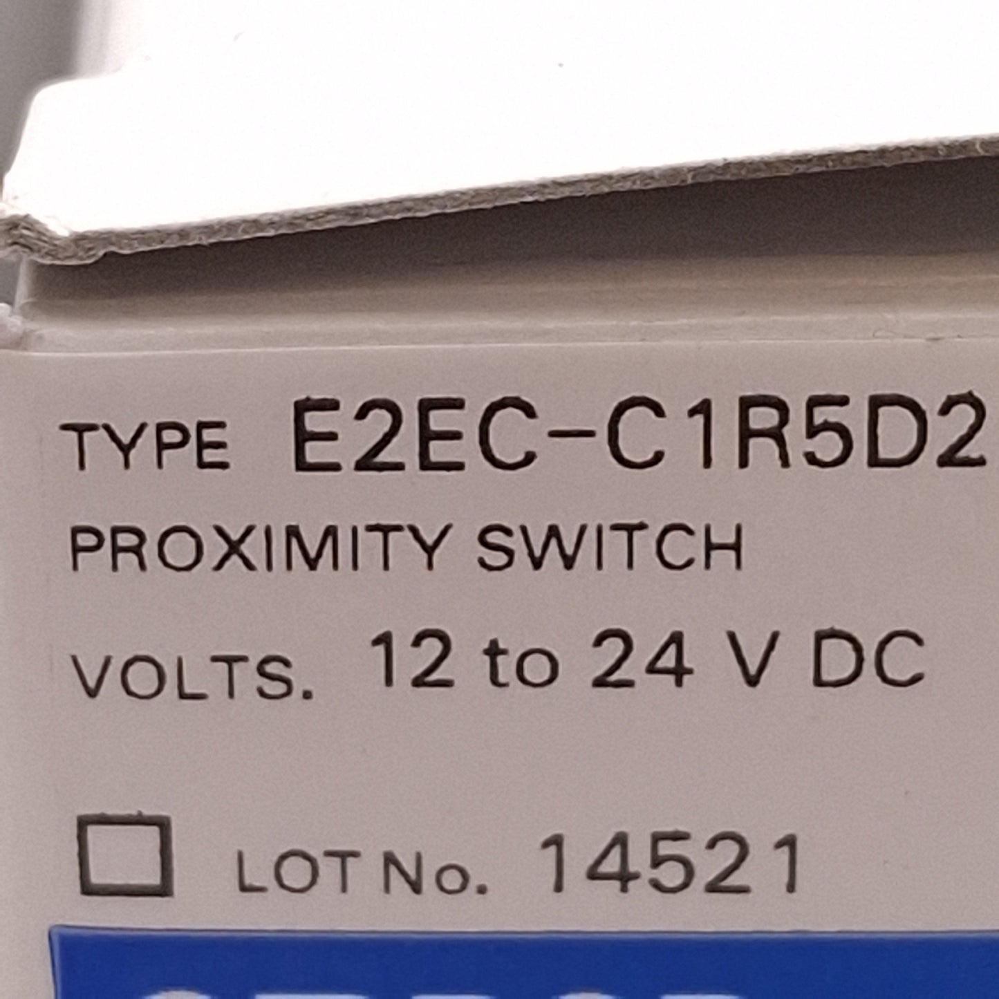 New Omron E2EC-C1R5D2 Proximity Switch, 1NC, 1.5mm Sensing Distance, 12-24VDC, 2m