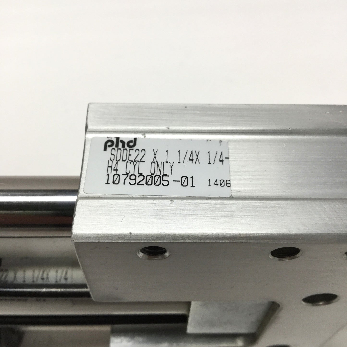 Used PHD SDDE22 X 1 1/4 X 1/4 3-Position Air Thruster Slide 3/4" Bore, 1-1/4" Stroke