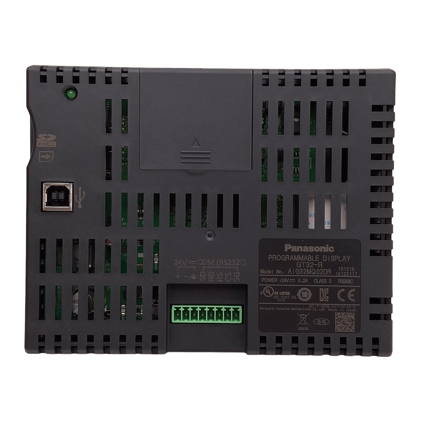 New Panasonic AIG32MQ02DR GT32-R HMI Touchscreen Display, 5.7" Mono, RS232C, 24VDC