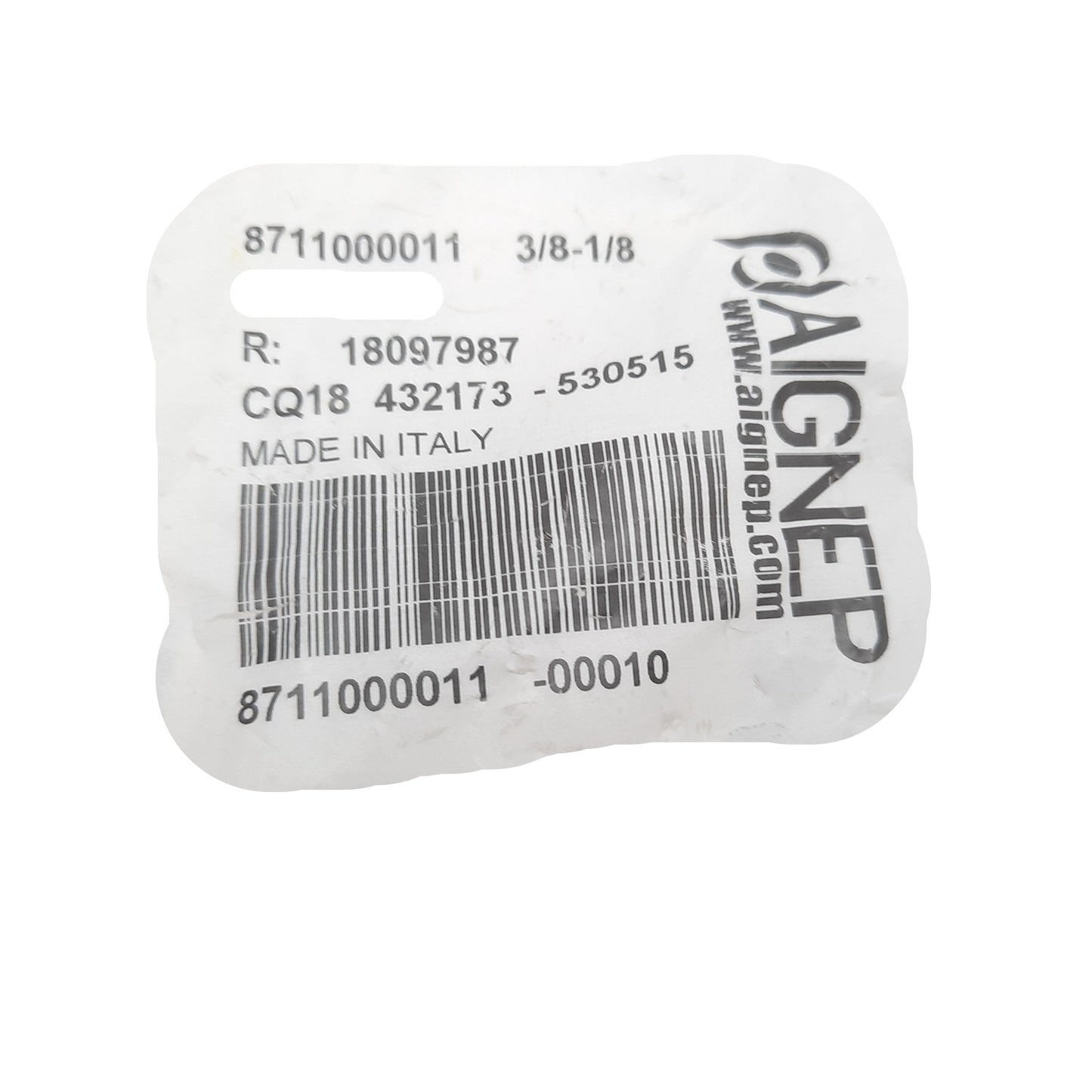 New Lot of 15 Aignep 8711000011-00010 Swivel Elbow ø3/8" P2C 1/8" M Swift, 290 PSI