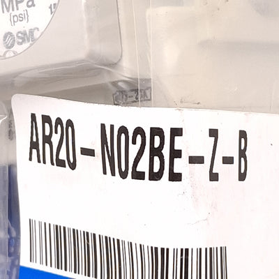 New SMC AR20-N02BE-Z-B Pneumatic Regulator, 7-125PSI Set, 145PSI Supply, 1/4in NPT