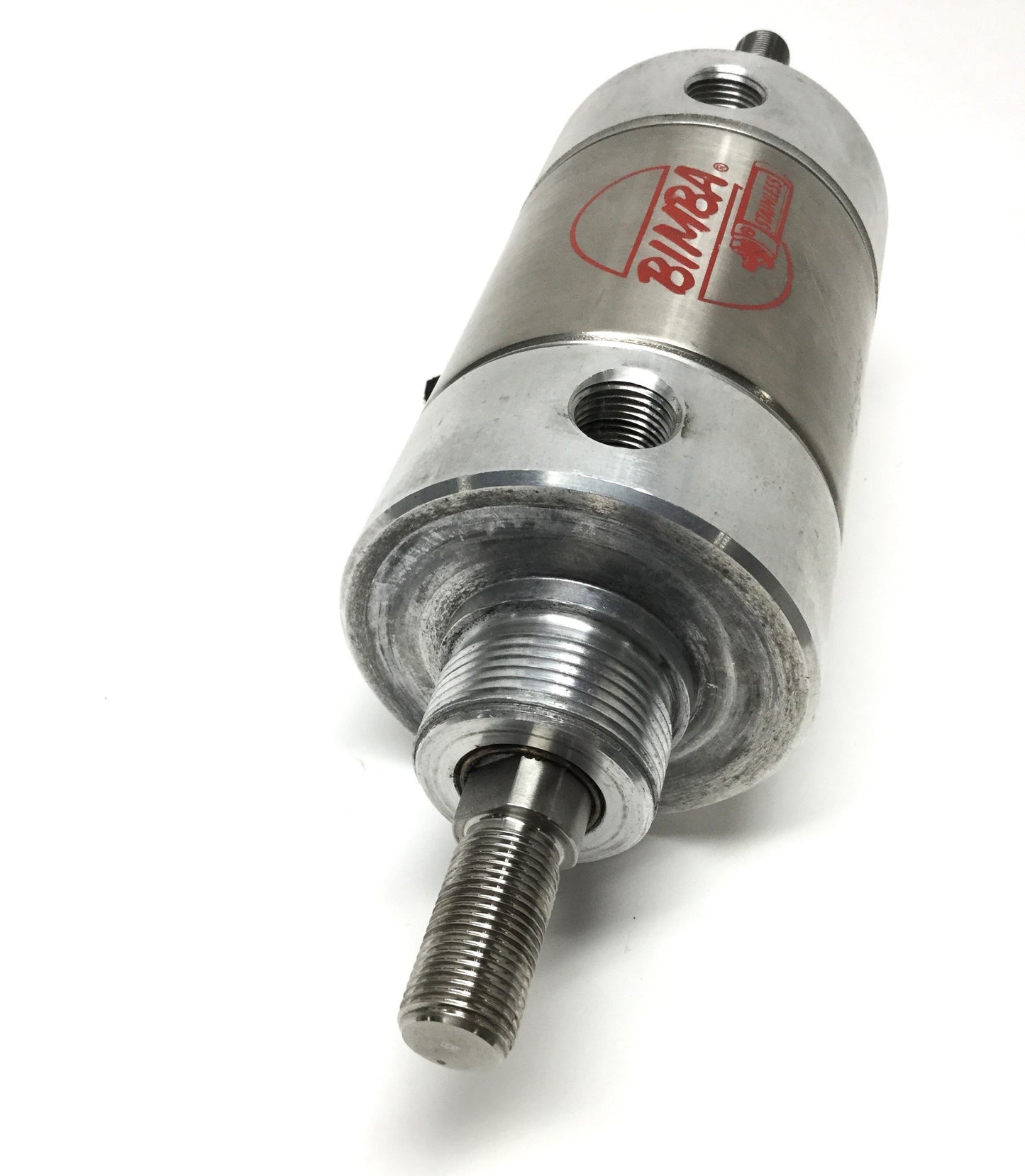 Used Bimba 701-DXDE Double-Rod End Air Cylinder Ø3" Bore, 1" Stroke, 3/8" NPT