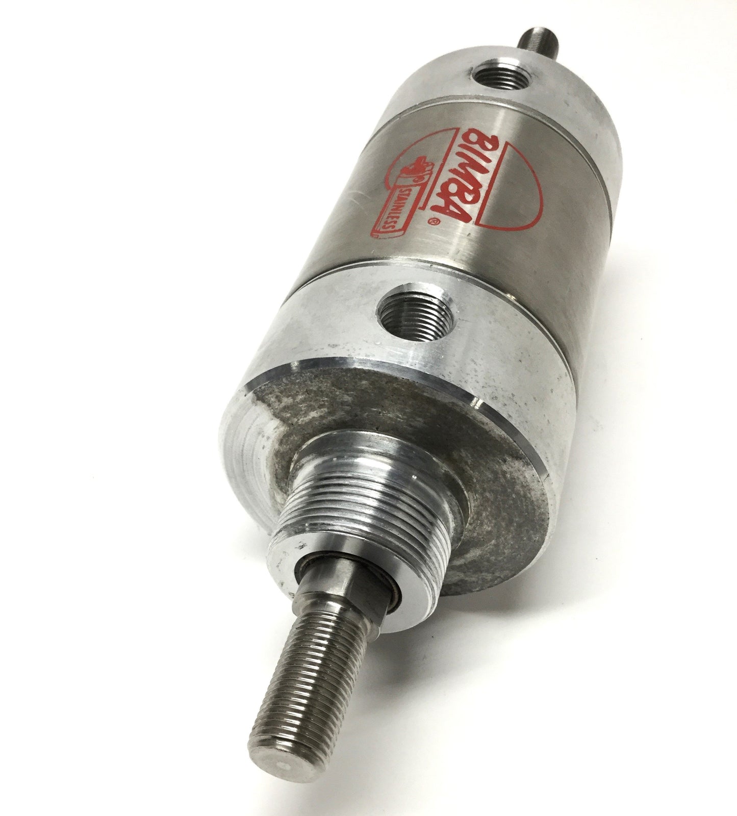 Used Bimba 701-DXDE Double-Rod End Air Cylinder Ø3" Bore, 1" Stroke, 3/8" NPT