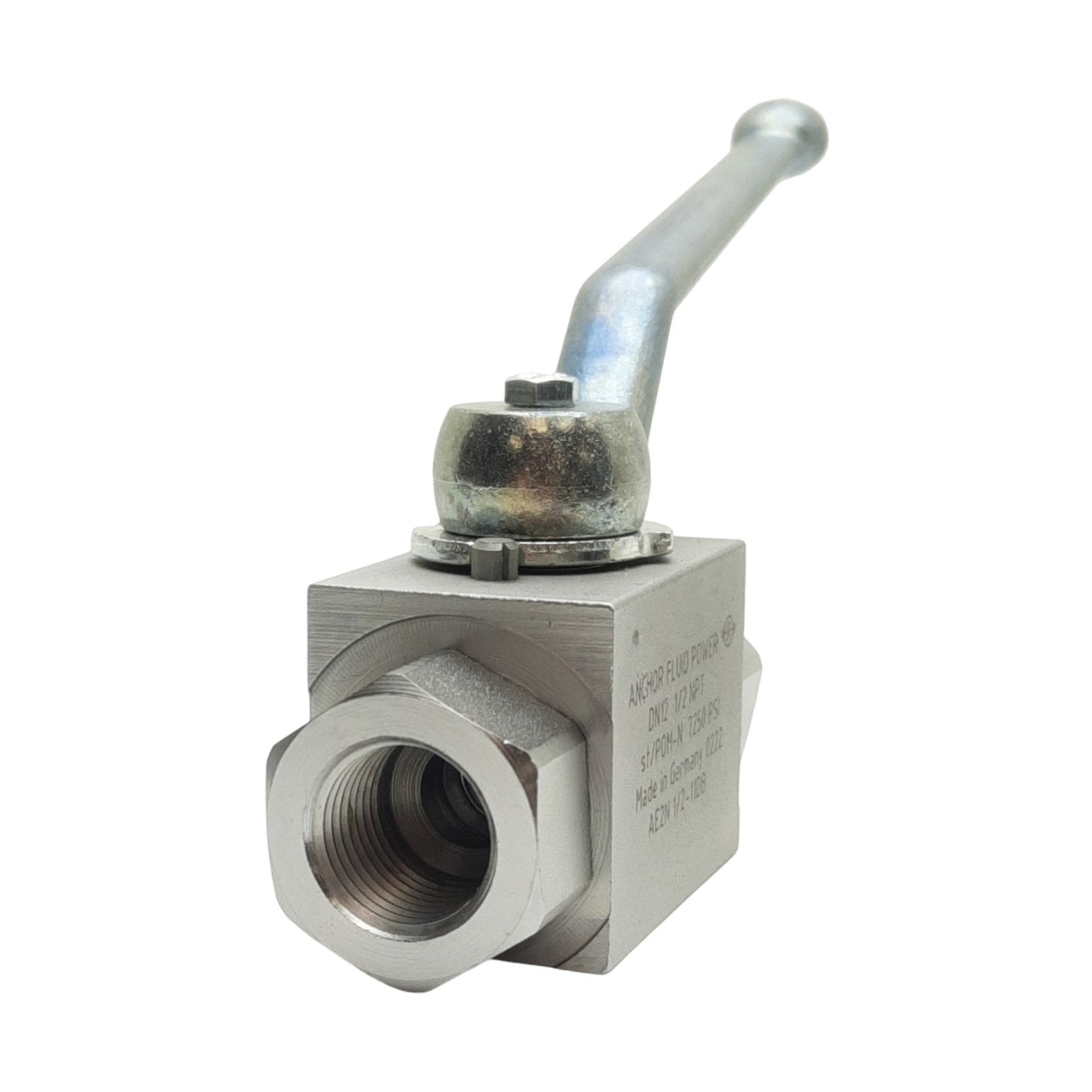 New Anchor Fluid Power AE2N1/2-11DB 2 Way Ball Valve DN12 1/2" NPT Female, 7250PSI