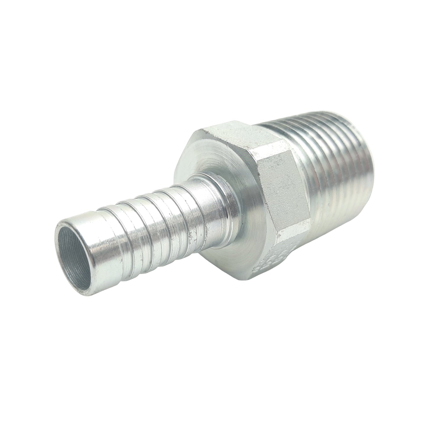 New Danfoss FC9846-0808S PTFE Crimp Fitting 1/2" Male NPT to 1/2" Hose Barb -08