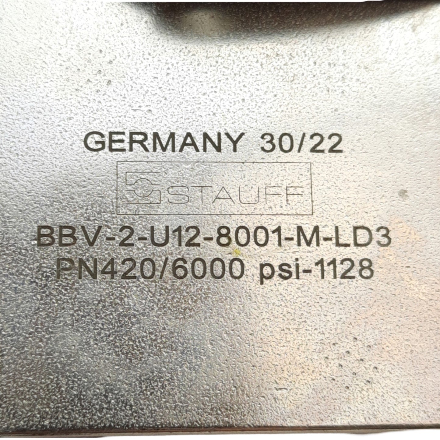 New Stauff BBV-2-U12-8001-M 2-Way Ball Valve, 1-1/16-12 UN Female, 6000PSI