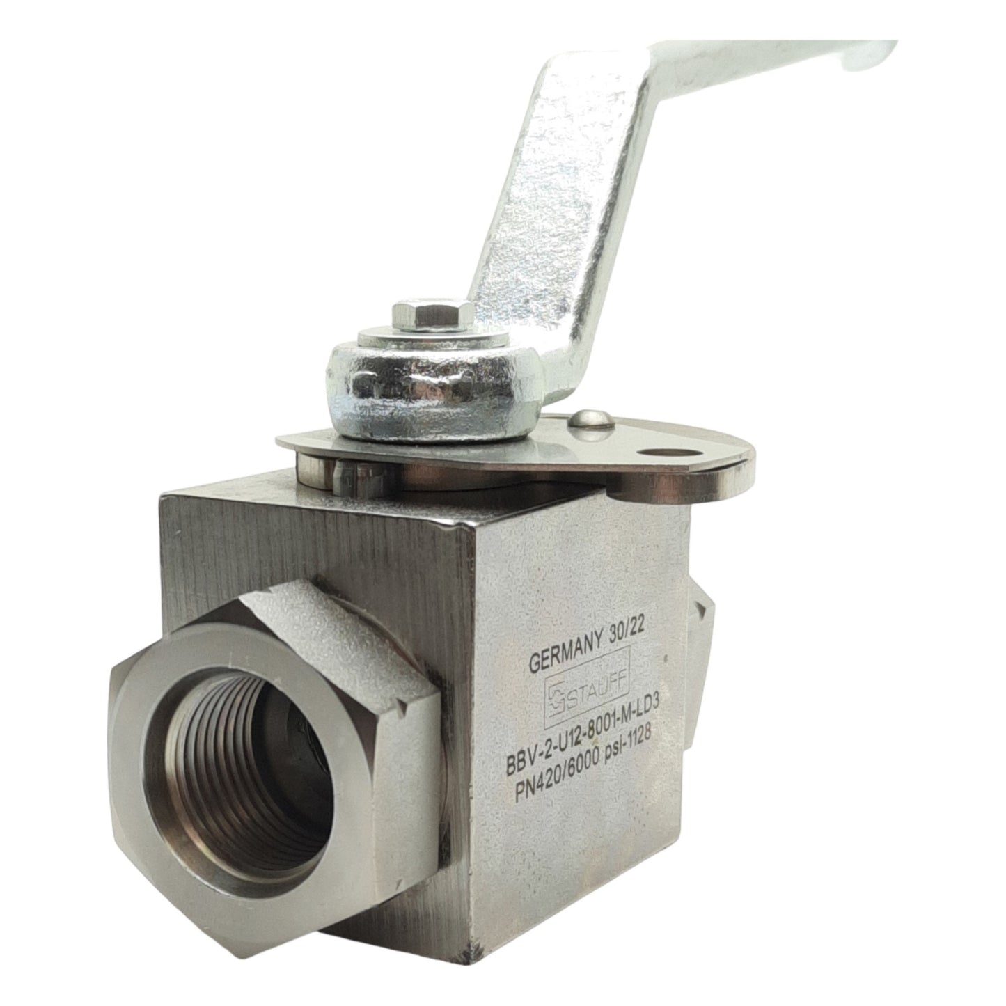 New Stauff BBV-2-U12-8001-M 2-Way Ball Valve, 1-1/16-12 UN Female, 6000PSI