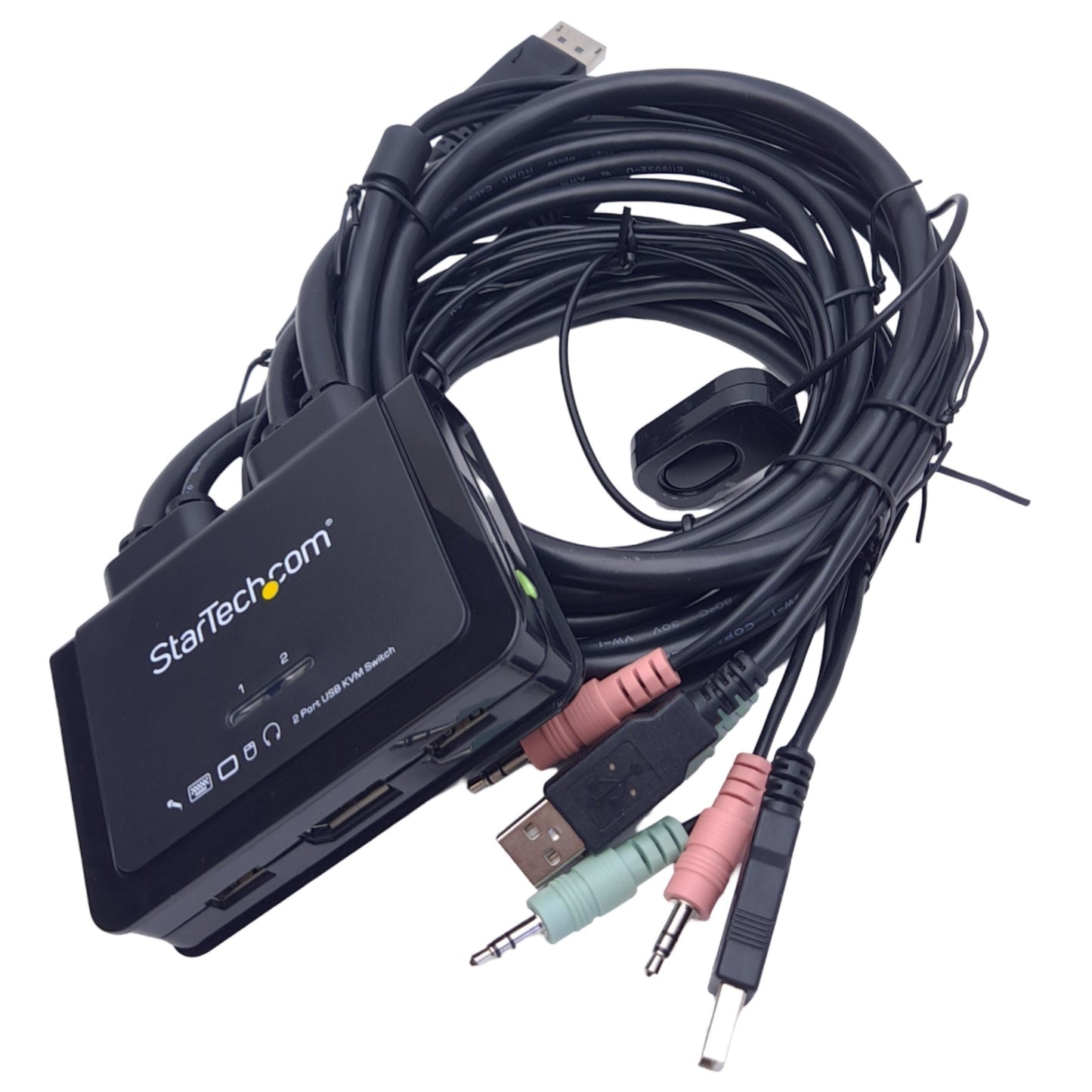 New StarTech SV211DPUA4K KVM Switch w/ Remote Switch & Audio, USB/DisplayPort, 5VDC
