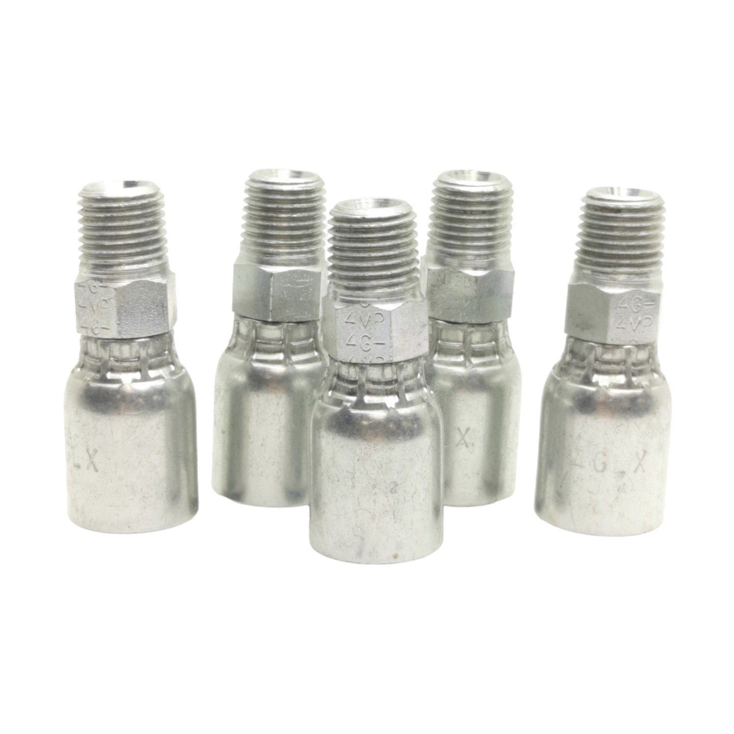 New lot of 5 Gates 4GLX-4MP Hose Coupling, 6.4mm Hose ID to 1-4/18 NPTF Male